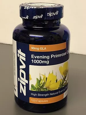 ZIPVIT Evening Primrose Oil 1000Mg 120 Capsules. Omega 6 90Mg. 4 Months Supply. • £11.99