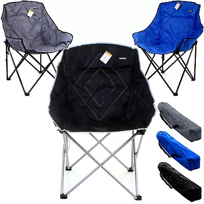 Heavy Duty Luxury Folding Camping Directors Chair Festival Fishing Lightweight • £24.99