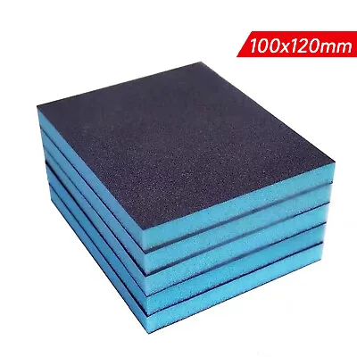 $9.56 • Buy Foam Sanding Block Wet And Dry 100-240 Grit Double Sided Sandpaper Sponge Pads