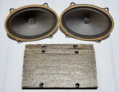 Consolidated Pair AlNiCo 5x7 Full-Range 4 Ohm Speakers 1961 Gold Grill Tested • $39.99