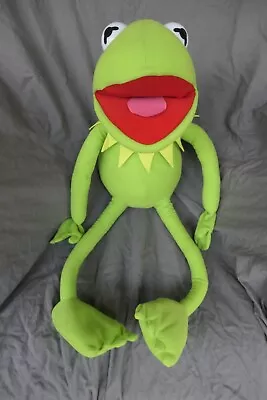 AS NEW Kermit The Frog LARGE Muppets Disney Plush Toy By Hunter Leisure 55cm • $45