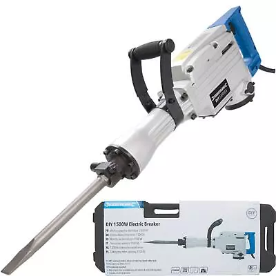 Silverline Electric Demolition Jack Hammer Drill Concrete Breaker Chisel 1500w • £239.99