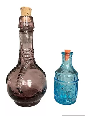 Vintage Purple & Blue Wheaton Miniature Glass Collection Ball Claw &Boot Bitters • $25