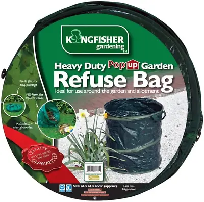 Kingfisher GB3 Heavy Duty Pop Up Garden Refuse Bag - Black • £13.43