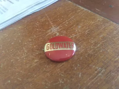 1964 Barry Goldwater Pin Back Campaign Button Presidential Red Political • $7.99