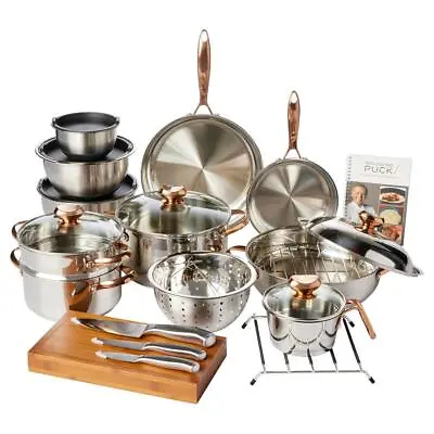 Wolfgang Puck 25th Anniversary 25-piece Stainless Steel Cookware Set Refurbished • $179.99