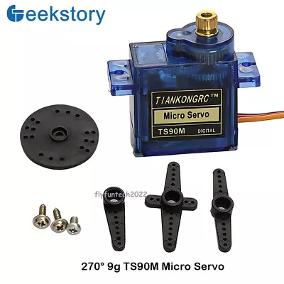 4PCS 90/180/270/360 Degree 9g TS90MD Micro Servo Metal Gear Digital Controllable • $8.49