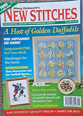 Mary Hickmott's New Stitches Magazine Issue 48 Cross Stitch Embroidery • £5.99