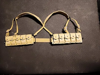 1/6 Scale WW2 US Army Ammo Pouches And Suspenders • $12.98