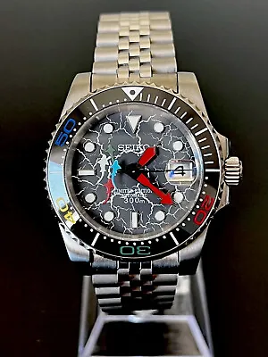 4R35B NH35 Shark Oyster Sub Mod S-crown Clear Back Diver Watch • $249