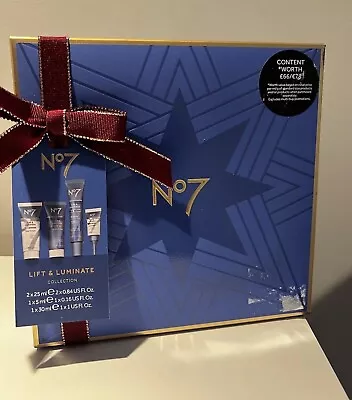 Boots No7 Lift & Luminate Collection Gift Set Eye Day Night Cream Serum New • £24.99