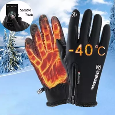 Winter Gloves Thermal Windproof Waterproof Touch Screen Warm Mittens Men Women • $11.95