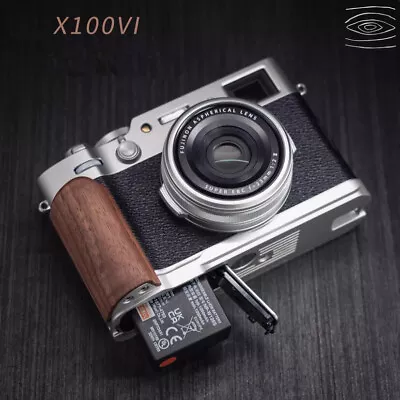 Wood Camera Hand Grip L Holder For Fujifilm X100VI With Aluminum Alloy Baseplate • $68.99