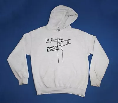 Ed Sheeran Hoodie Thinking Out Loud Hip Hop Folk Pop Gray Men's Sweats Medium • $65.50