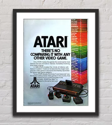 Atari 2600 Console System Glossy Promo Ad Poster Unframed G3136 • $14.98