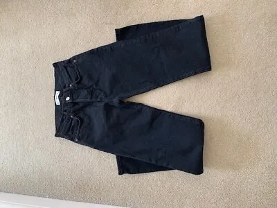 Mango Black Button-front Jeans Size 34 • £10