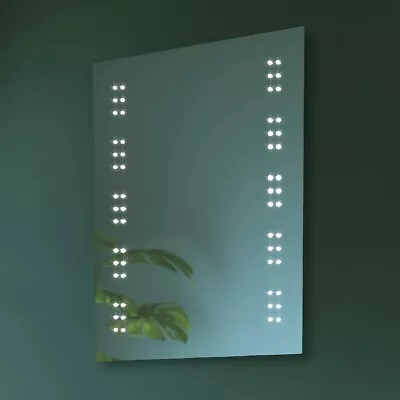 £99.99 • Buy Leto LED Illuminated Bathroom Mirror Battery Powered Cool White 500 X 700 M 85