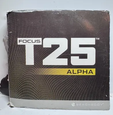 FOCUS T25 Alpha + Beta Shaun T Workout 10 Disc DVD Set Beachbody Distressed Cove • $10.91