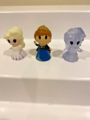 WOOLWORTHS DISNEY OOSHIES - FROZEN - Elsa & Anna + Rare Elsa (Lot Of 3) • $10