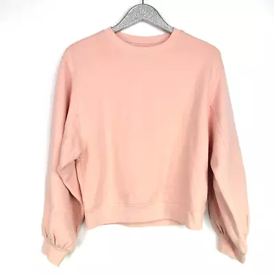 Ugg Women’s Brook Balloon Sleeve Crewneck Sweater In Pink Opal  • $35.99