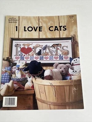 $7.50 • Buy Jeremiah Junction I Love Cats Cross Stitch Pattern