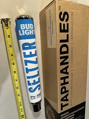 12” Bud Light Seltzer Tap Handle New In Box Blue Bar Decor Yellow • $35