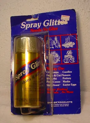 Vintage Spray Glitter Can In Original Package Christmas Holidays 1970s Chase • $14