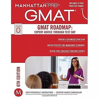 Manhattan Prep : GMAT Roadmap: Expert Advice Through Test FREE Shipping Save £s • £3.55
