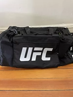 UFC Venum Authentic Fight Week Gear Duffle Bag Black And Green Many Pockets • $110