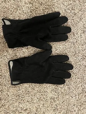 Harssidanzar Mens Suede Gloves Vintage Finished Cashmere Lined Black M.  • $29