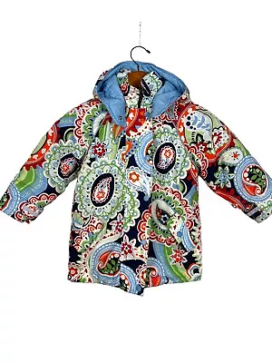 Hanna Andersson Jacket Size 100 Snow Floral Girl Size 4 • $26.24