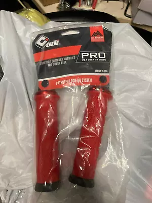 ODI Pro MTB Lock On Grips 130mm - Red Grey Or Black RRP £27.99 • £14.99