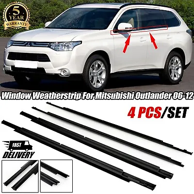 Window Weatherstrip Side Door Moulding Trim Seal For Mitsubishi Outlander 06-12 • $86.44