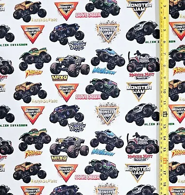 Monster Trucks Fabric ( Half Yard Or 1 Yard) • $25