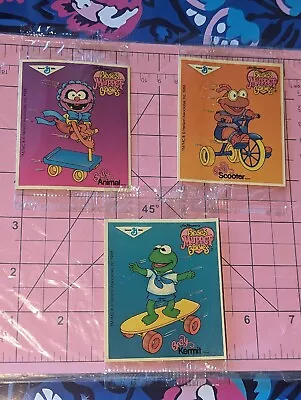 Vintage Stickers Muppet Babies Stickers Muppets General Mills Lot Of 3 New 80s • $6.75