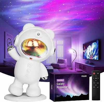 Galaxy Projector Wall + Ceiling Bedroom Projector Kids LED Night Light White • £24.55