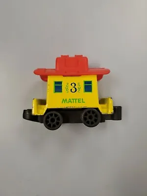 Vintage 1980 Mattel First Wheels Train Car Yellow #3 Preschool Train Set • $5.99