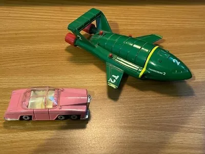 1992 Vintage Thunderbirds Toys Diecast Green T2 & Pink Lady Penelope Rolls Royce • $24.99