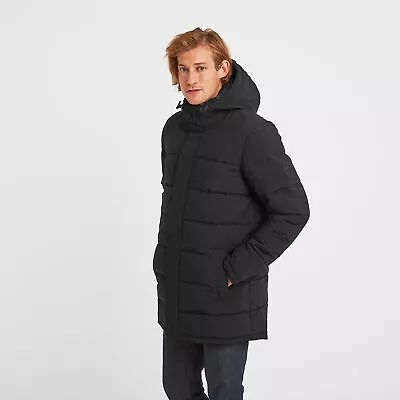 TOG24 Watson Mens Long Insulated Winter Jacket Thermal Hooded Ultra Warm Pockets • £60