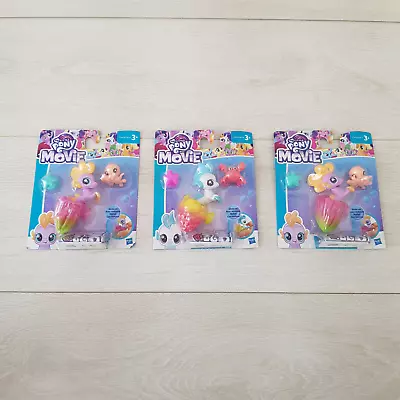Lot Of 3x My Little Pony Movie Baby Seapony Small Figurines Figures Kids Toys • £12.99