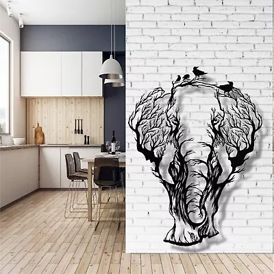 Elephant Metal Wall Decor For Home And Outside - Wall-Mounted Wall Art Decor • $159.90