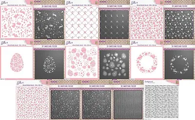 Nellie Snellen - Spring / Easter 3D Embossing Folder Stencil Or Stamp • £5.99