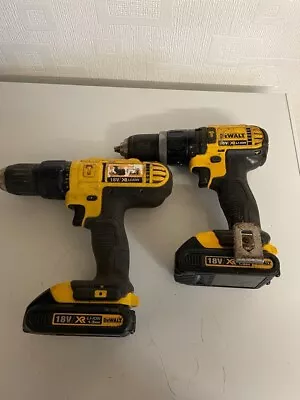 £40 • Buy DEWALT XR 18v LI-ION COMBI DRILL & Drill DCD776 & DCD785 W/ 1.3ah Batteries