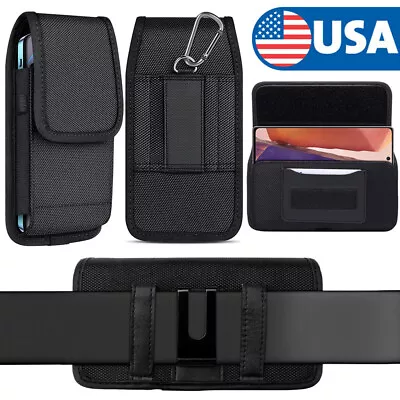 Cell Phone Waist Belt Clip Holster Pouch Buckle Wallet Card Holder Case Cover • $8.69