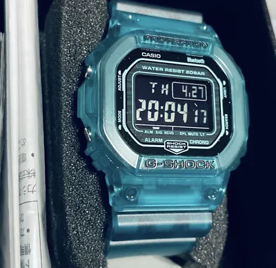 CASIO G-SHOCK DW-B5600G-2JF Blue Black Bluetooth Men's Watch From Japan • $115