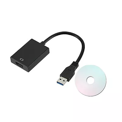 HD 1080P USB 3.0 To HDMI Video Cable Adapter PC Laptop HDTV LCD TV Converter • £15.58