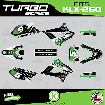 $98.99 • Buy Graphics Kit For Kawasaki KLX250 (2008-2020) KLX 250 Turbo Series - Green