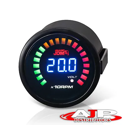 $24.99 • Buy 2  Digital JDM Blue LED RPM Tachometer Volt 52MM Car Gauge Meter For Subaru
