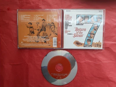 £5.99 • Buy RETURN OF THE SEVEN - SOUNDTRACK CD - Elmer  Bernstein (RYKO CD - 16 TRKS)