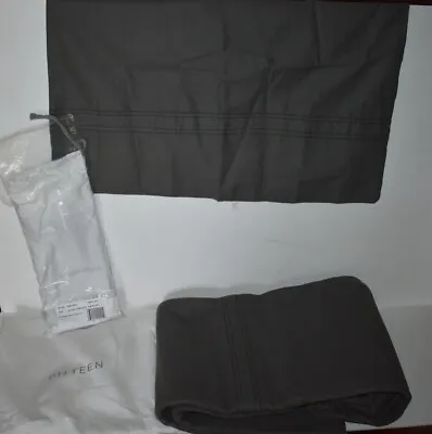 Restoration Hardware RH Teen Full Queen Duvet + 2 Pillow Cover New Gray/Charcoal • $184.95